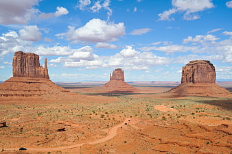 Wide Landscape of Monument Valley Red Rock Buttes