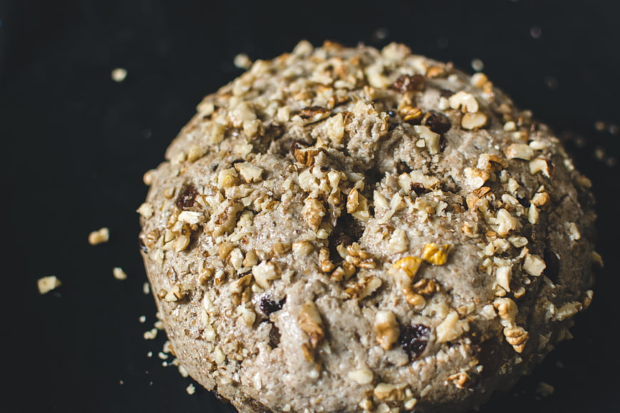 Traditional Czech Easter Pastry Mazanec with Walnuts