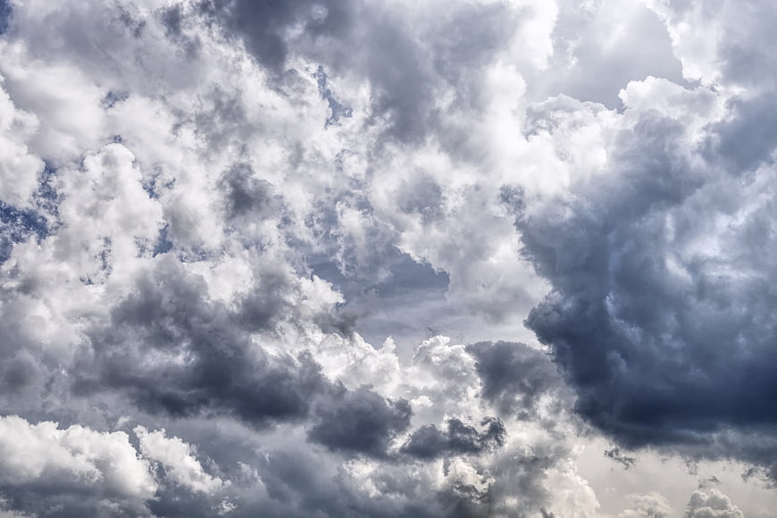 Dramatic Dark Storm Clouds Filling The Sky