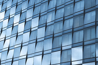 Modern Glass Office Building Facade Abstract Pattern