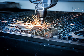 CNC Laser Cutting Machine Sparks Metal Industry