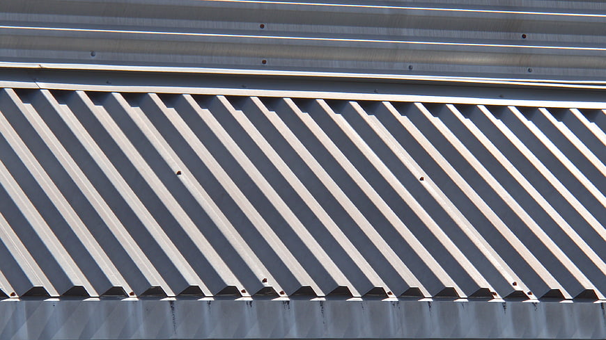 Abstract Diagonal Metal Roof Texture Pattern