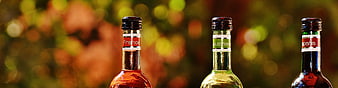 Three wine bottles labeled France, Germany, and Spain