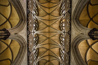 Gothic Cathedral Vaulted Ceiling Architecture