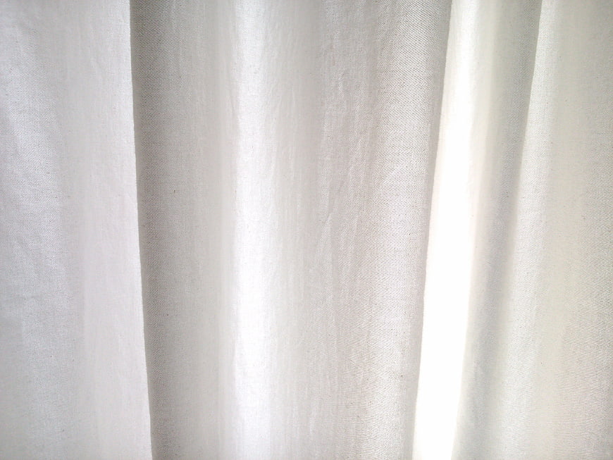 White Canvas Curtain Texture Background