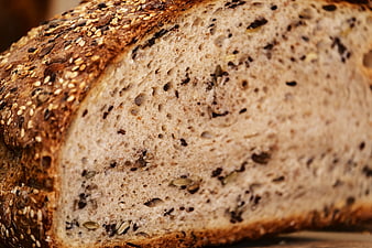 Close-up of Fresh Multigrain Bread Loaf with Seeds