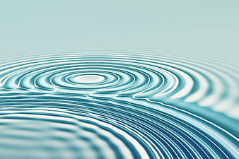 Abstract Teal Water Ripples And Concentric Waves Background