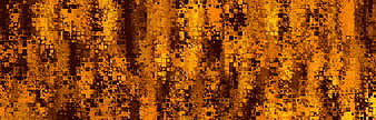 Abstract Golden Pixelated Texture Background