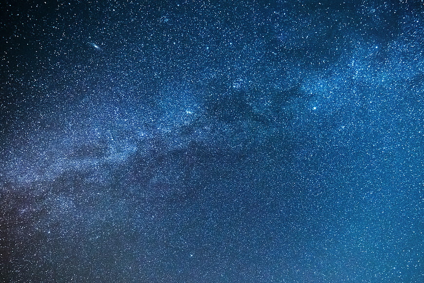 Stunning Milky Way Galaxy Night Sky with Star Clusters