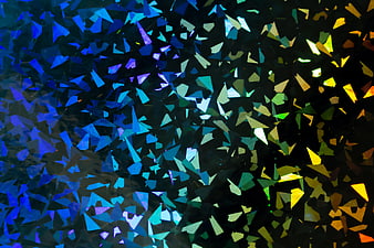 Abstract Geometric Shards with Blue to Yellow Gradient
