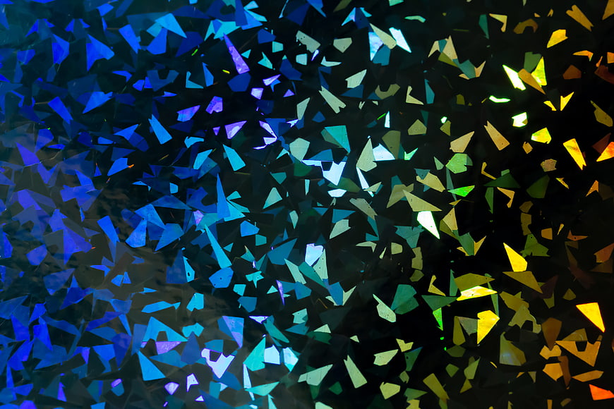 Abstract Geometric Shards with Blue to Yellow Gradient
