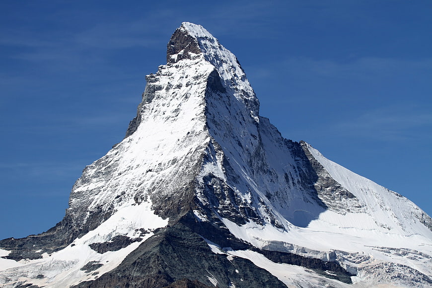 Matterhorn mountain peak snow Switzerland Alps