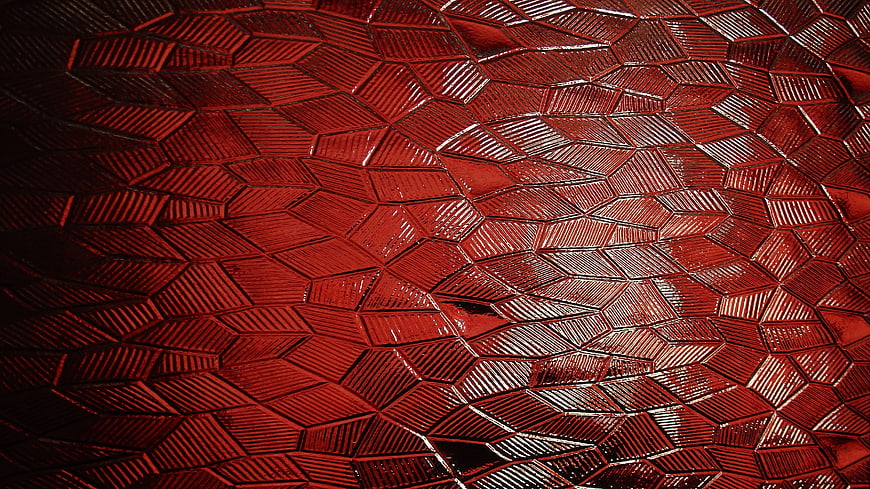 Abstract Red Geometric Mosaic Pattern Background