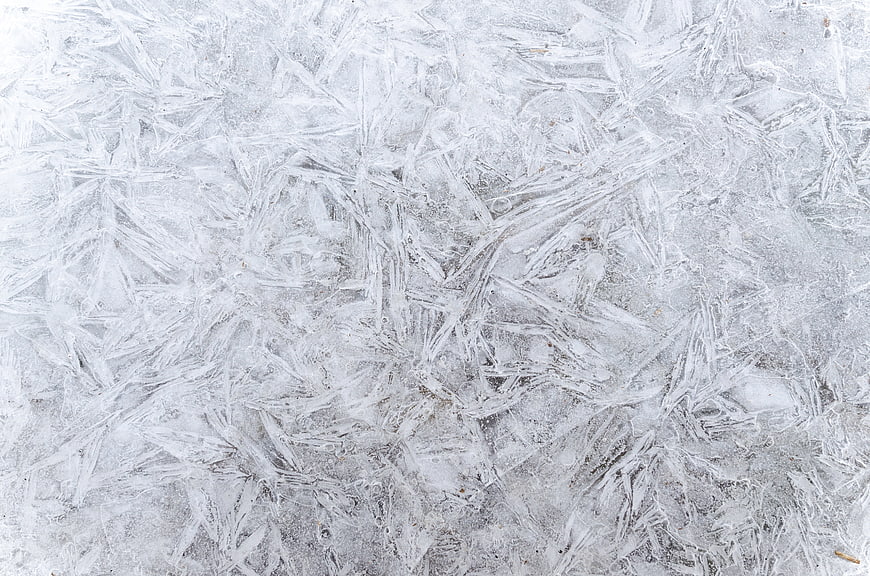 Frosty Ice Crystal Texture Background