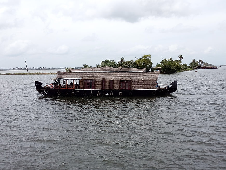 Traditional Kerala Houseboat on Backwaters