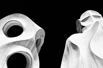 Abstract Black and White La Pedrera Architecture Detail