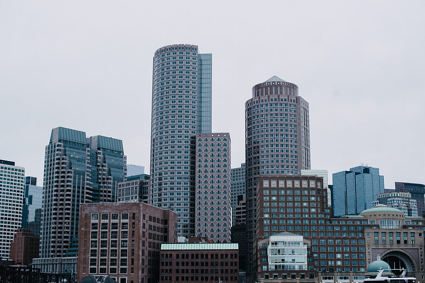 Boston Skyline with Prudential Tower and Hancock Place