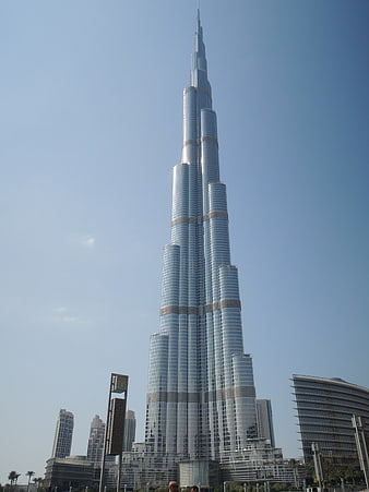 Burj Khalifa Tower in Dubai Skyline