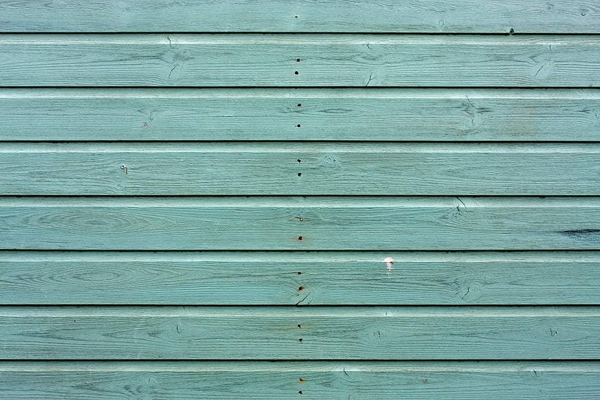 Horizontal Blue Painted Wooden Planks Texture Background