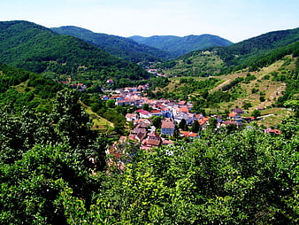 Scenic View of Senftenberg Village in Austrian Alps
