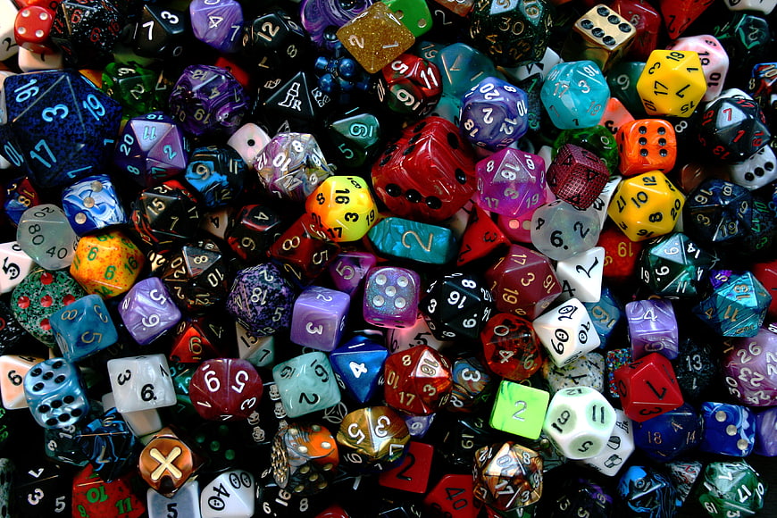Colorful Polyhedral Dice Collection for Tabletop RPGs