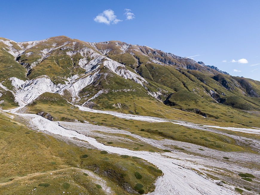 Alpine Mountain Landscape with Rocky Scree Slopes