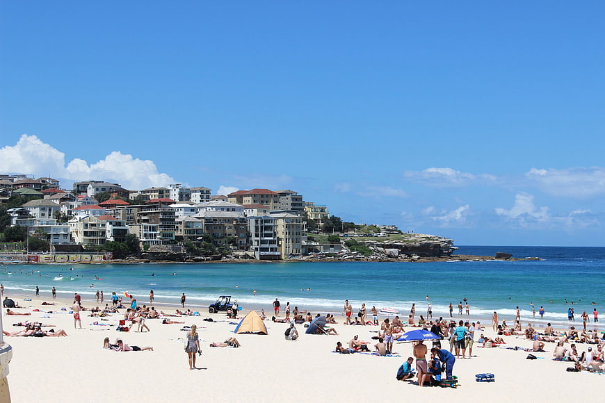 Bondi Beach Sydney Australia Summer Day View