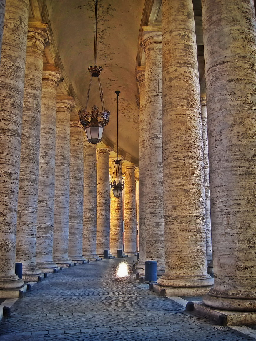 Bernini's Colonnade at St. Peter's Square in Rome, Italy
