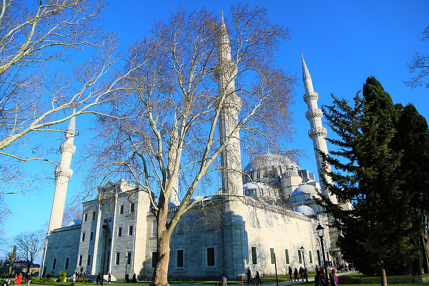 Süleymaniye Mosque Istanbul Architecture Blue Sky