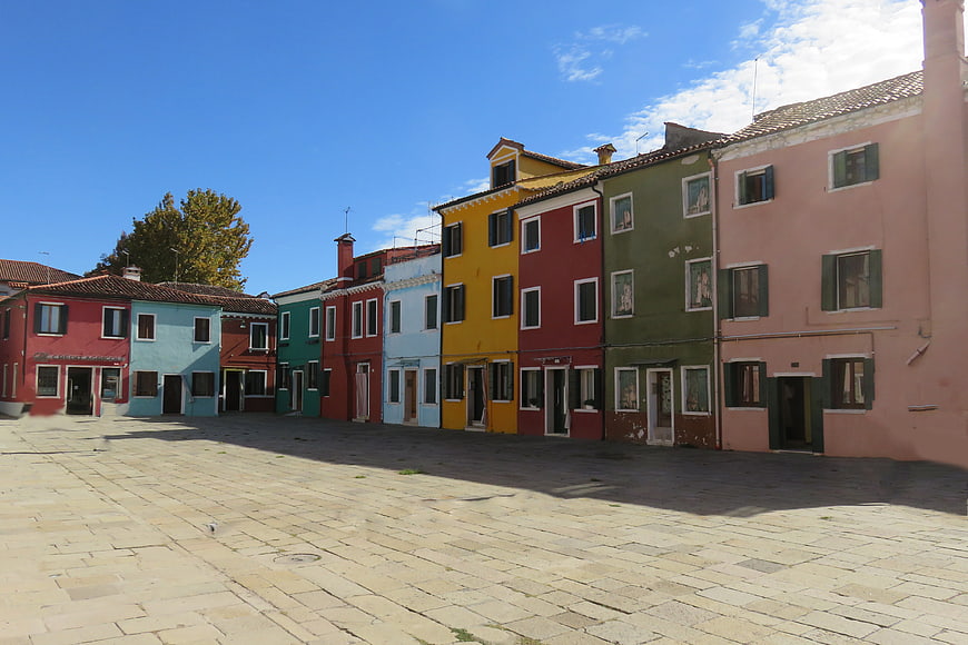 Colorful houses in Burano, Italy