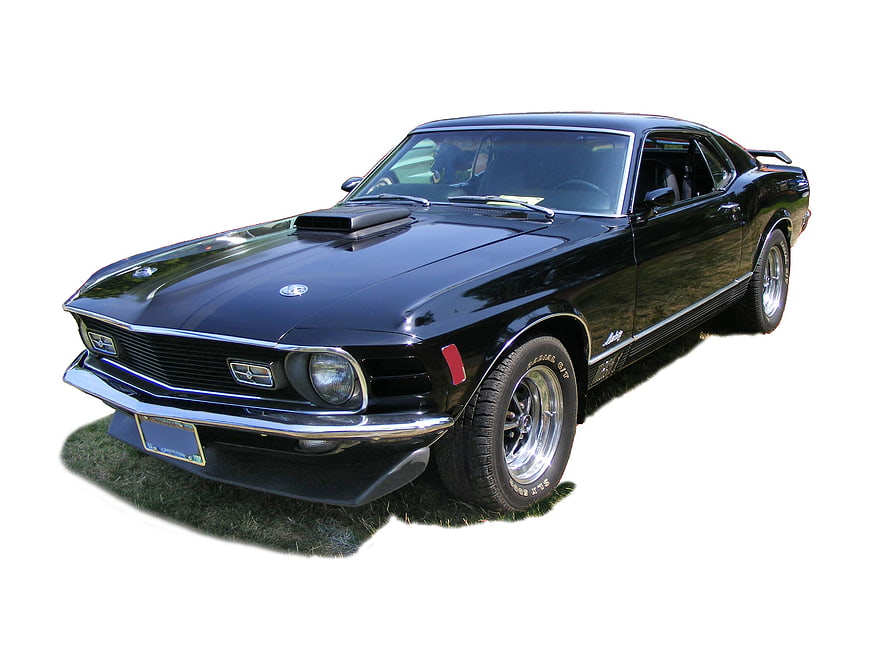 Classic Black 1970 Ford Mustang Mach 1 Fastback