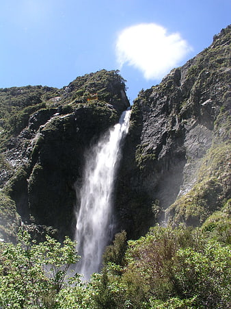 Devil's Punchbowl Waterfall in New Zealand