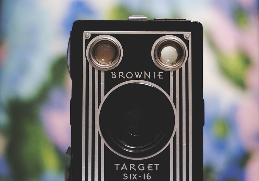 Vintage Brownie Target Six-16 Camera Close-Up