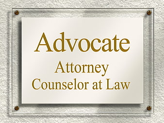 Advocate Attorney Counselor at Law Office Sign