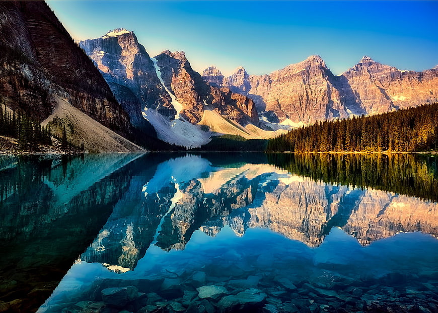 Moraine Lake Reflections in the Canadian Rockies