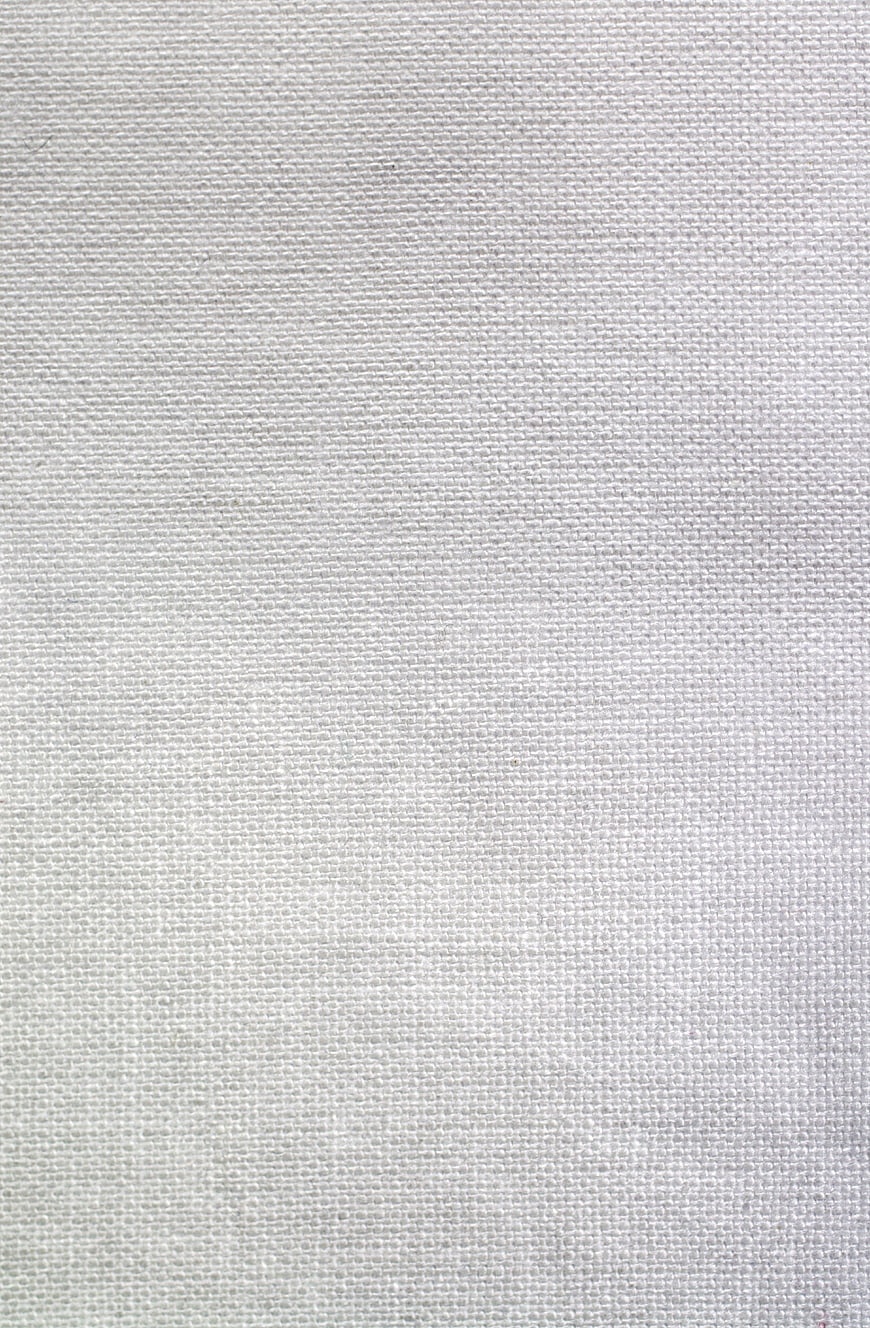 White Woven Canvas Fabric Texture Background