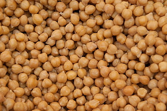 Close-Up Texture of Raw Dried Chickpeas