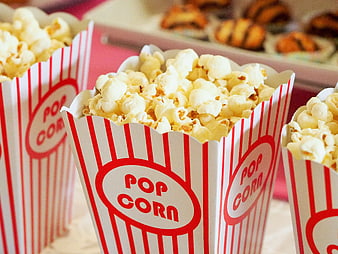 Classic Red and White Striped Popcorn Boxes