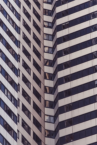 Abstract Modern Office Building Facade Pattern