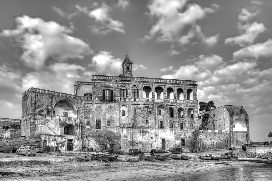 Historic Abbey of San Vito in Polignano a Mare, Puglia, Italy