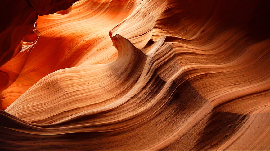 Abstract Antelope Canyon Sandstone Rock Formations