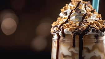 Indulgent Chocolate Milkshake with Whipped Cream and Toppings