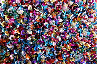 Colorful Sequins and Beads Texture Background