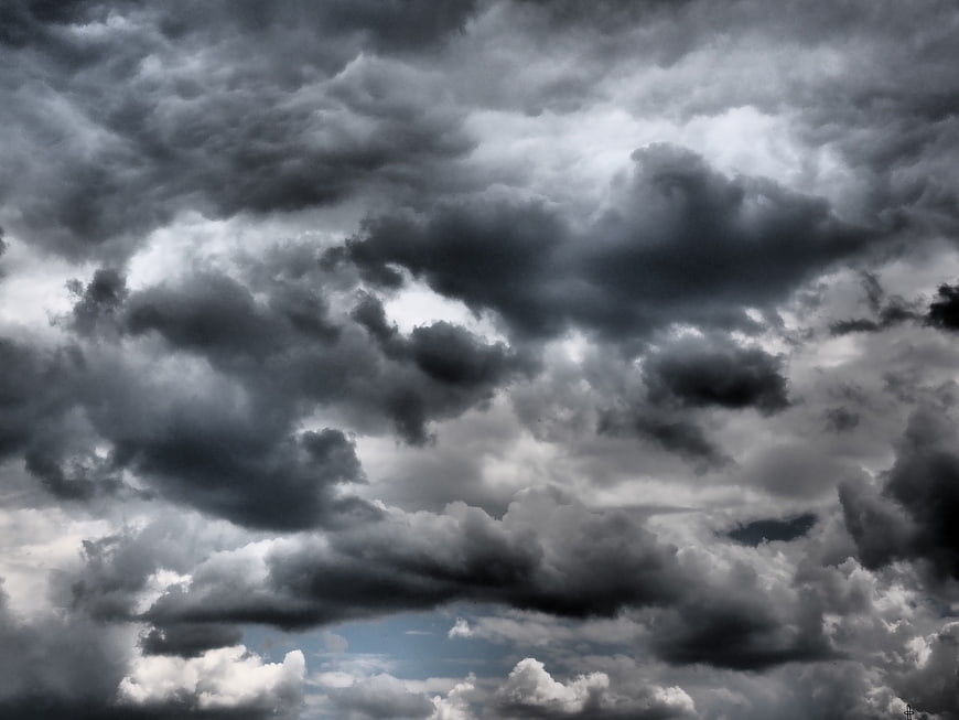 Dramatic Dark Storm Clouds Filling the Sky