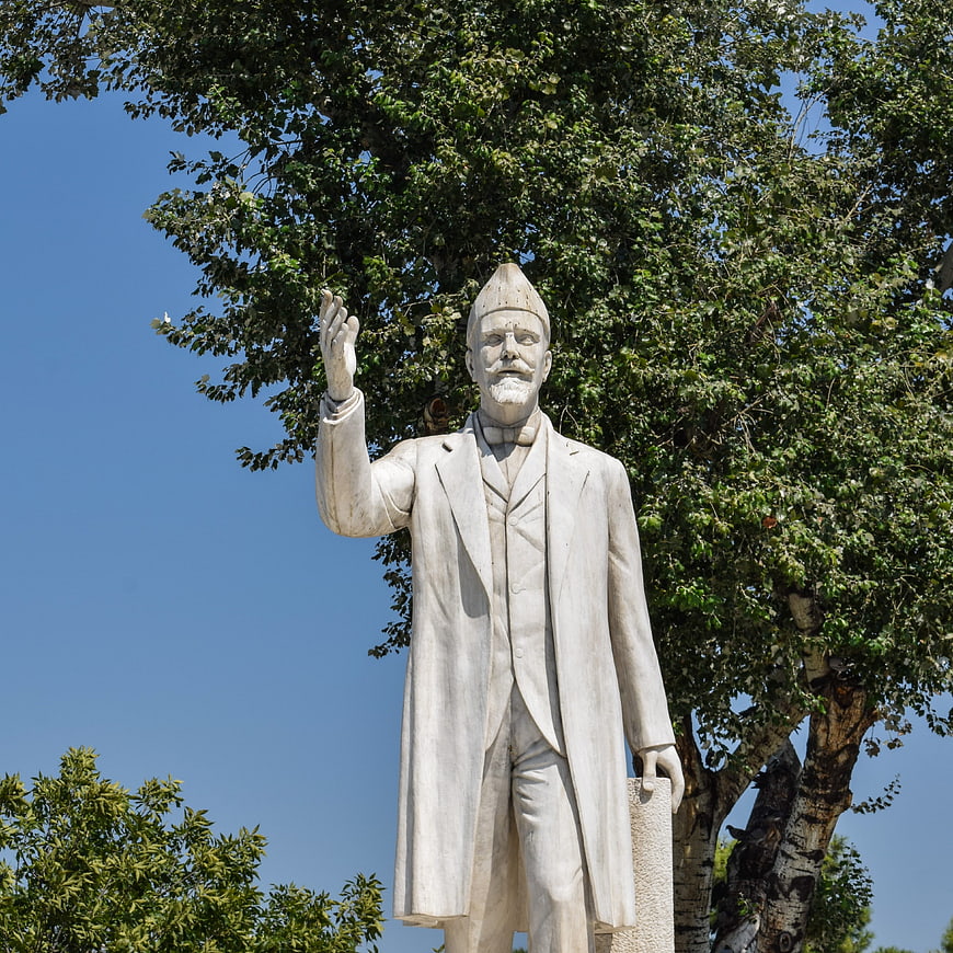 White Statue of Eleftherios Venizelos in Thessaloniki, Greece