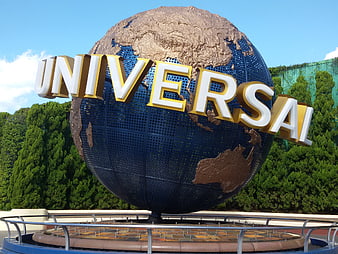 Universal Studios Japan Globe Sign in Osaka