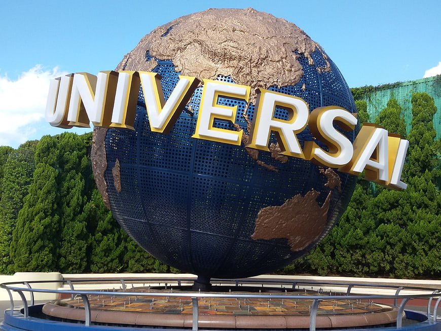 Universal Studios Japan Globe Sign in Osaka