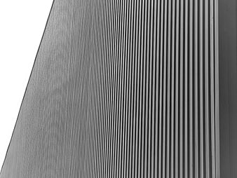 Black and White Corrugated Metal Wall Pattern