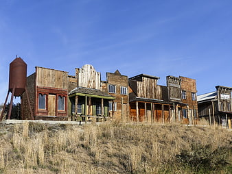 Historic Western Style Buildings At Deadman Ranch Heritage Site