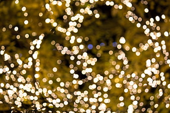 Abstract Bokeh Background with Golden Holiday Lights